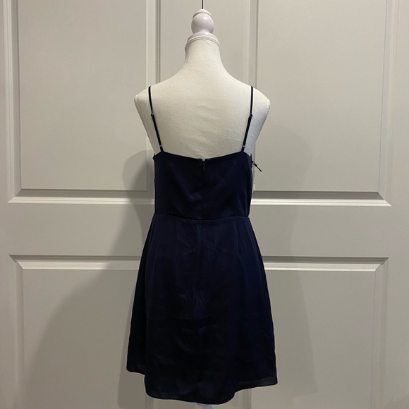 🤡BOGO🤡 NWT Spencer SUNDAY BEST Pure Indigo Satin Strapped Dress - Womens 10 - Picture 7 of 12